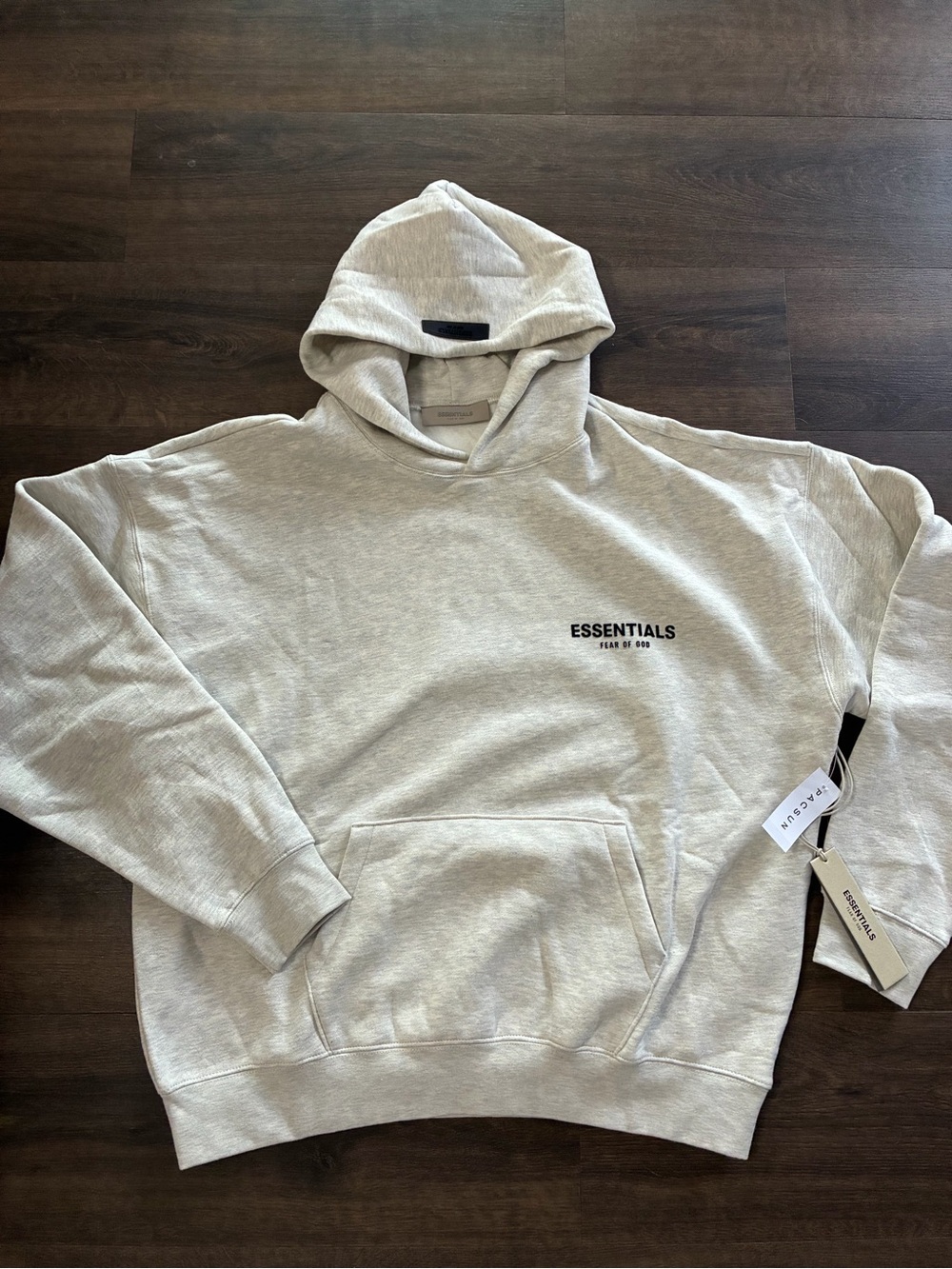 Fear Of God Essentials Light Oatmeal Hoodie Large NWT